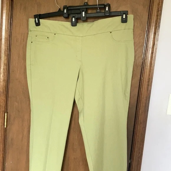 Ruby Rd pant new sage green slimming contour waistband pant 22W - Picture 6 of 17